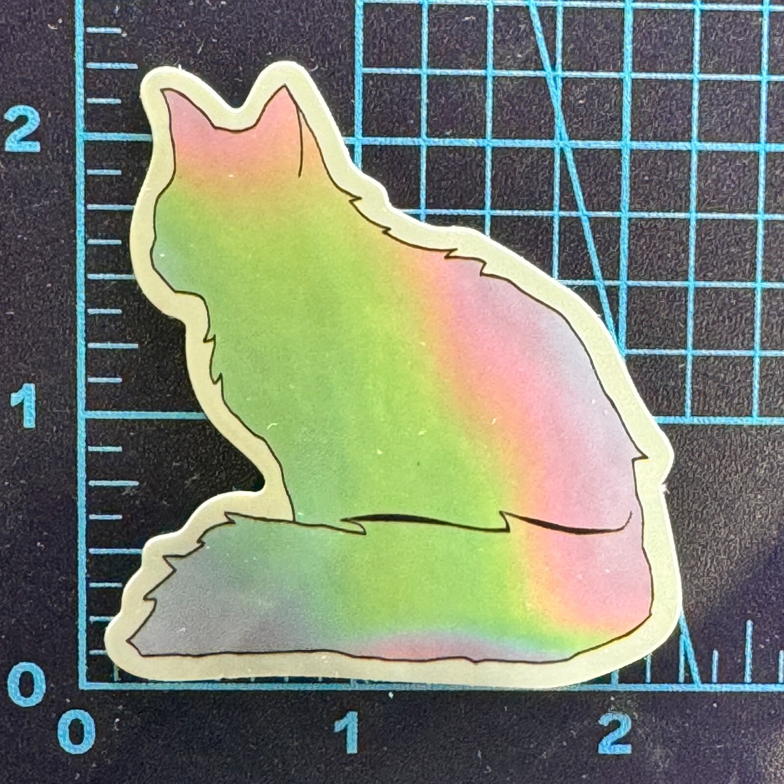 Kitty Cat Holographic Ombre Cat World – Vinyl Sticker Decal Sticker Bomb Kawaii