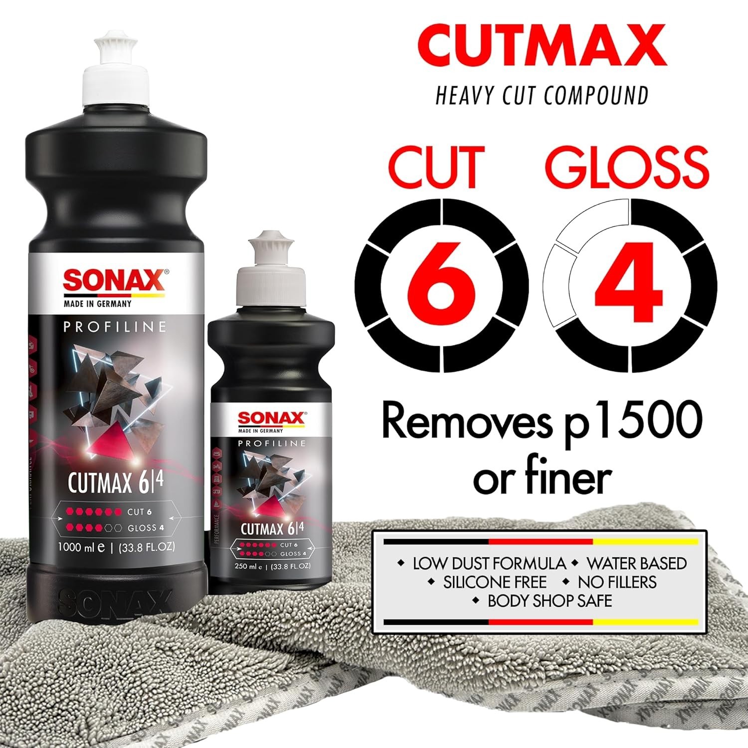 Sonax (246300) Profiline CutMax – 33.8 fl. oz. 1L