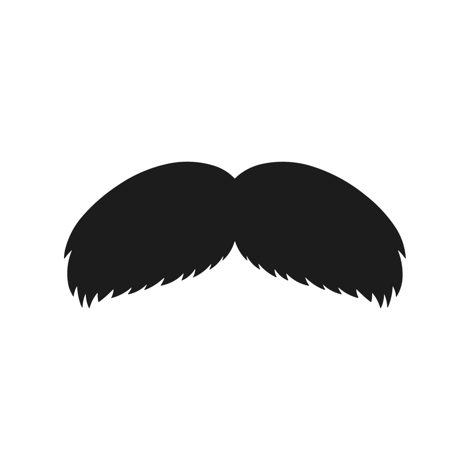 Walrus Mustache Vinyl Decal Classic Curled Mustache Sticker Barber Shop
