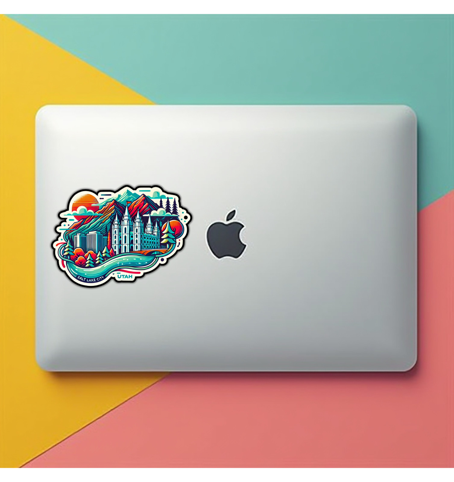 Salt Lake City Utah Fridge Magnet or Laptop Sticker