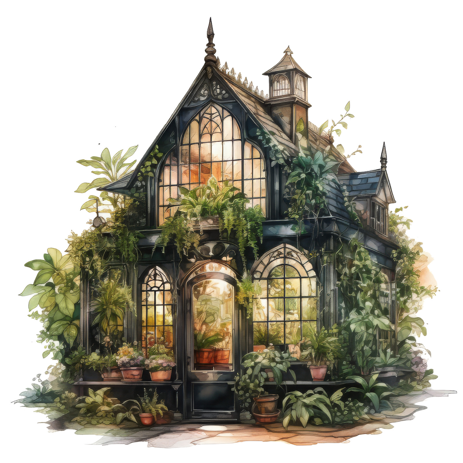 Wall sticker Enchanted Greenhouse Wall sticker 18 x 18 cm large