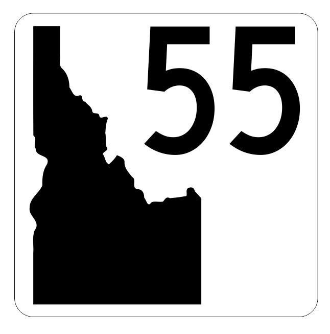 Idaho State Highway 55 Sticker Decal R8282 Highway Sign