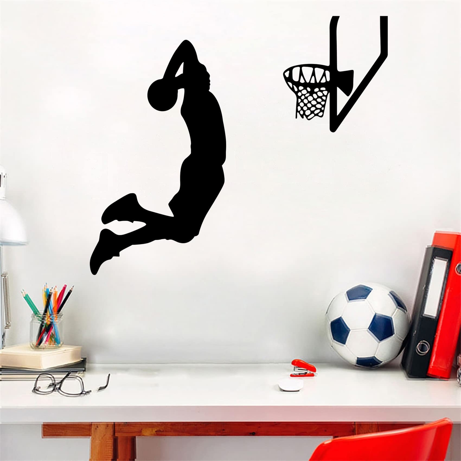 Basketball Wall Decor Sports Stickers Peel and Stick Wall Decals for Boys Bed…