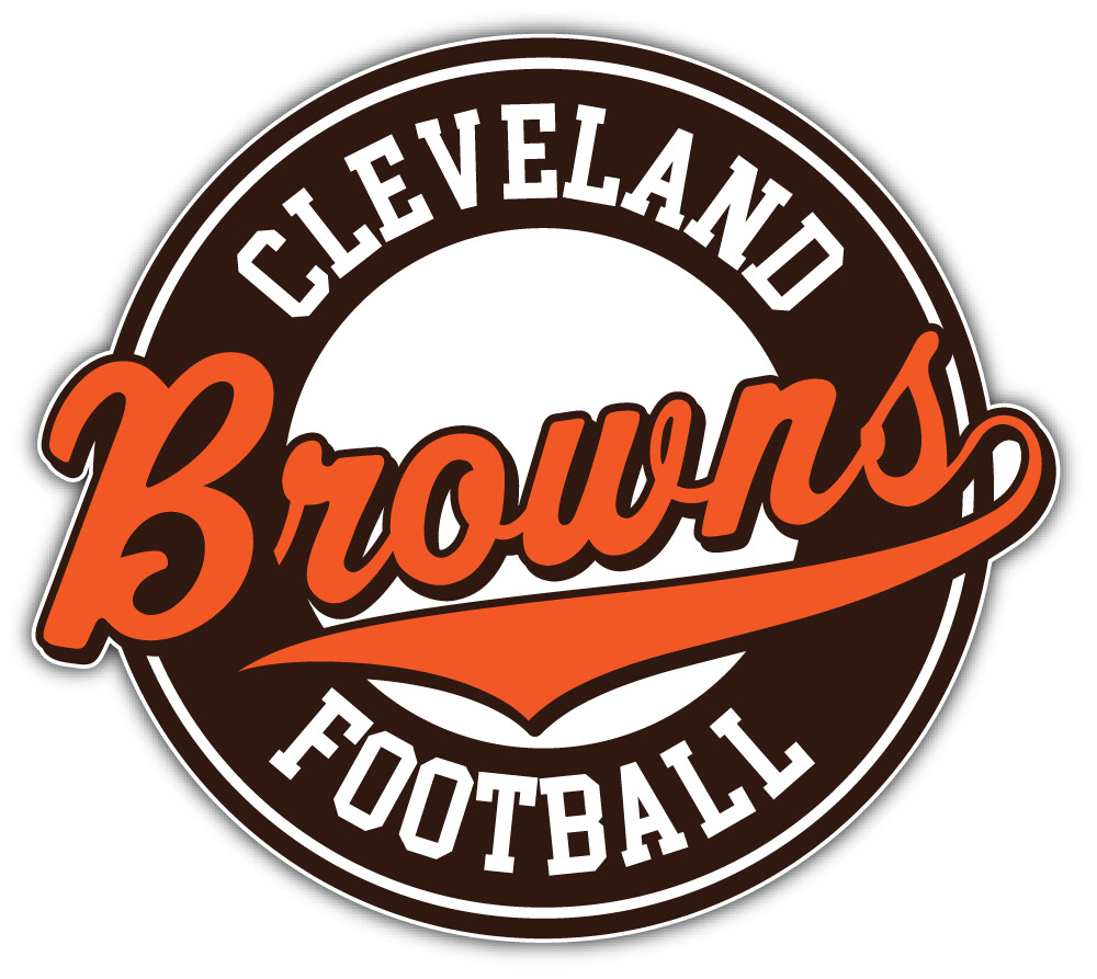 Cleveland Browns Logo NFL Sport Car Bumper Sticker Decal "SIZES"