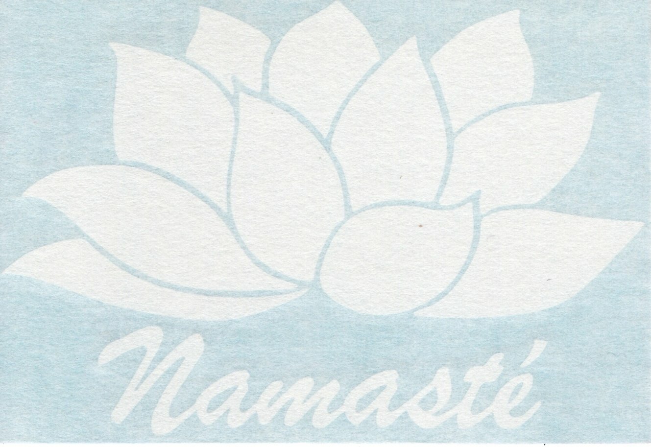 Namaste Lotus Flower – Hindu Yoga – Car Auto Window Vinyl Decal Sticker 08007