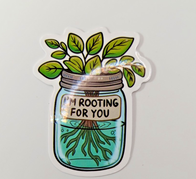 Plants-Gardening-Funny Humor Sarcastic Vinyl Sticker-Decal-NWOT-Free Shipping!