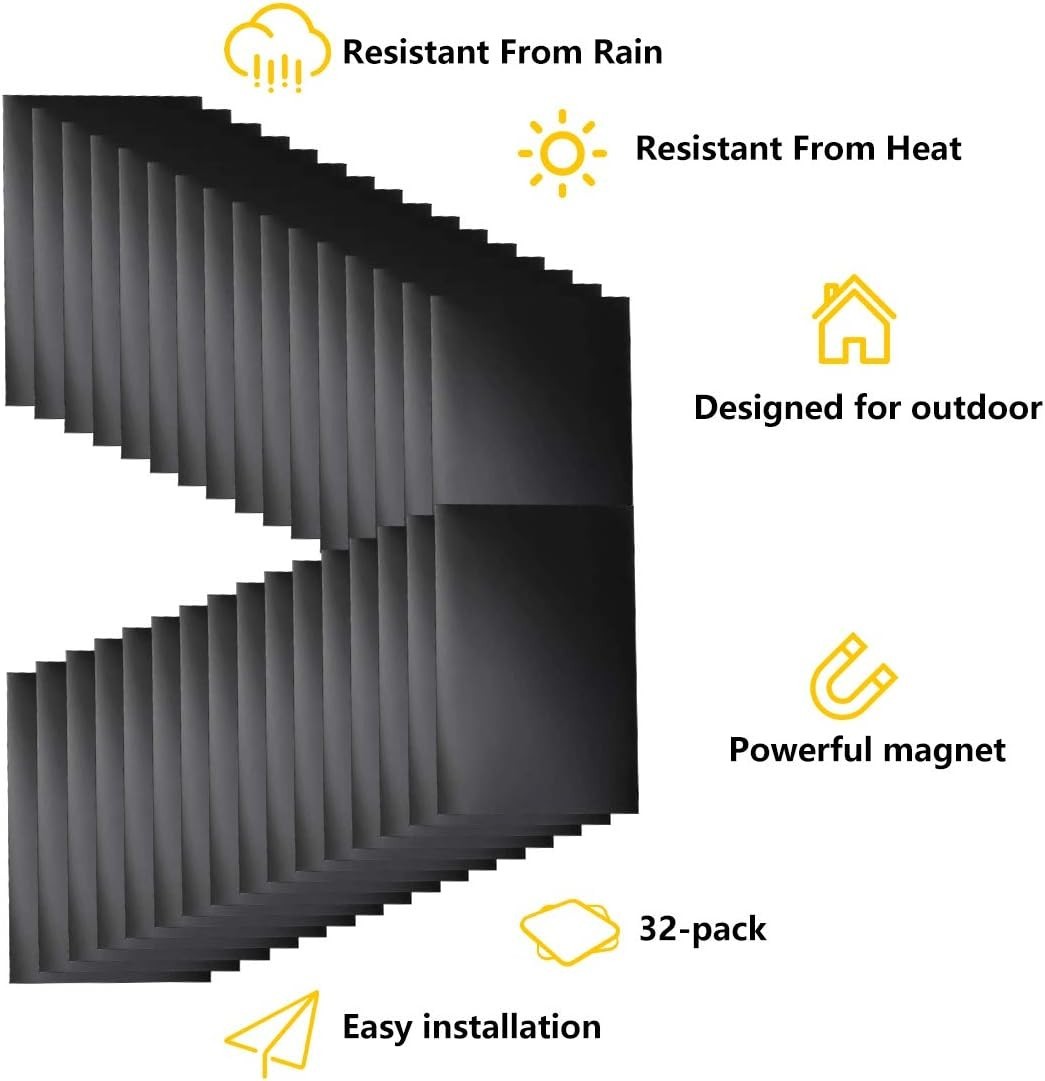 Magnetic Garage Door Windows Hardware Faux PVC Fake Decorative Window Decals Kit
