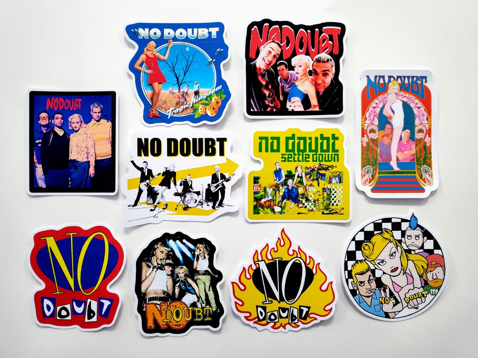 No Doubt Inspired Sticker Pack (10 Stickers) Alternative Ska Punk Pop Band