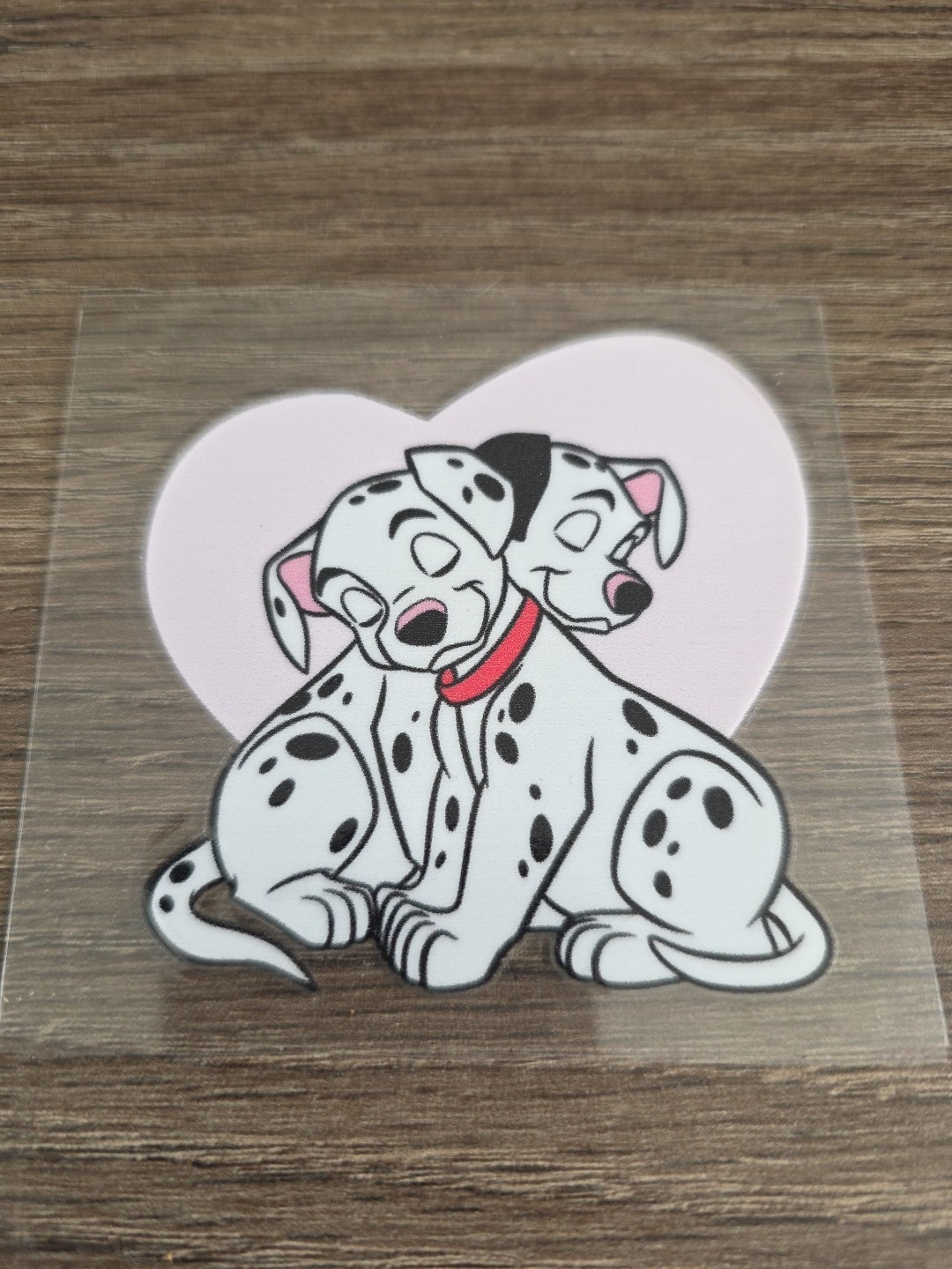 101 Dalmation Retro Cartoon Raised UV DTF Full Color 3in X 3in Puppy Love