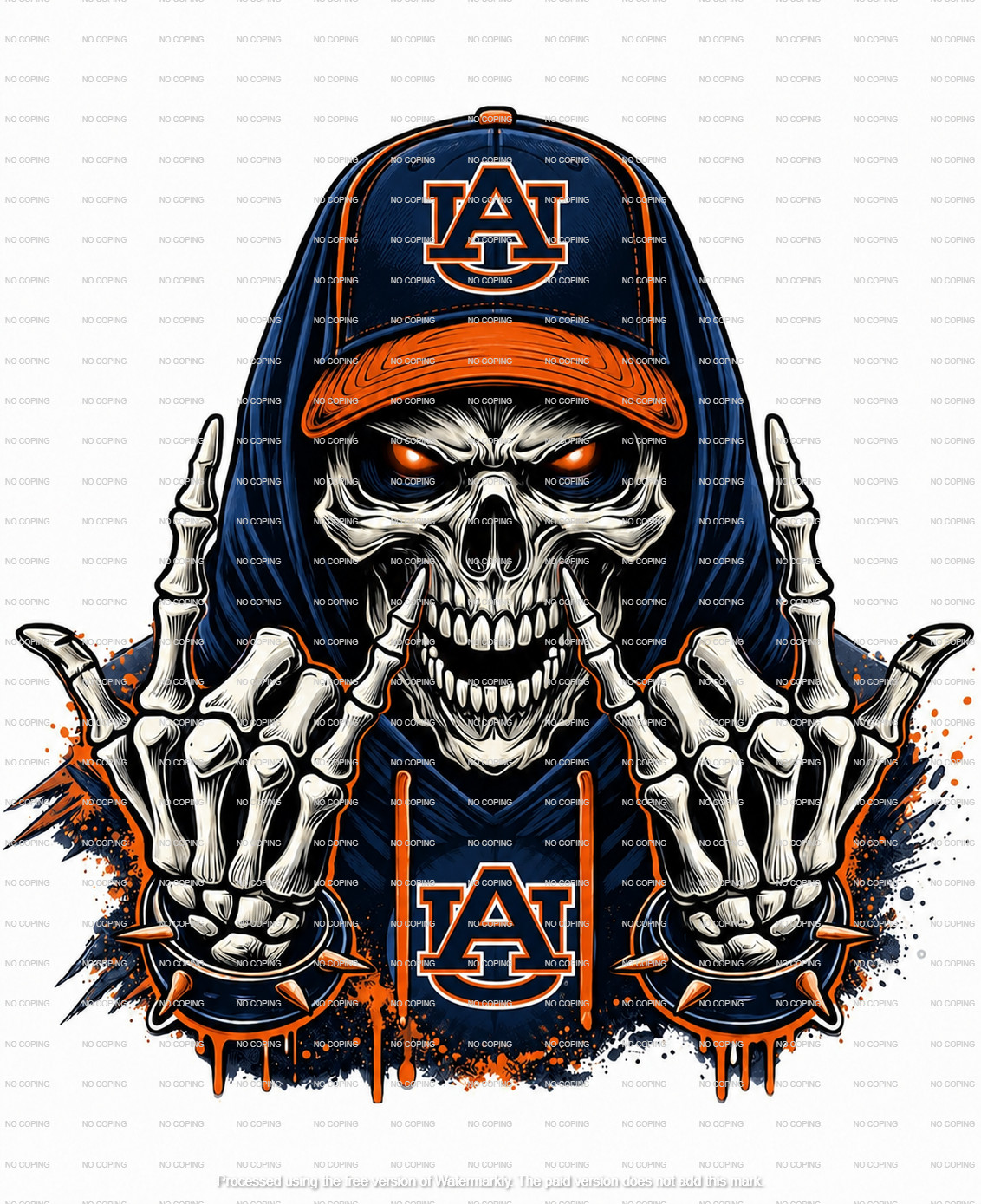 Auburn Tigers Decal Sticker Car Truck Wall Mirror Phone Tumbler Bumper