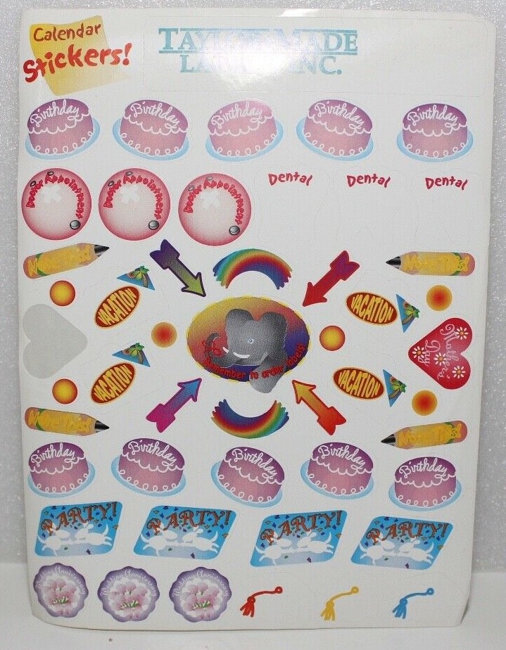 5000+ CALENDAR STICKER LOT CHILD IMPORTANT DENTIST GRADUATION NOTE REMINDER APPT