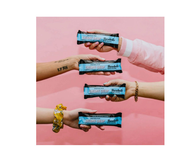 Barebells Protein Bars, Creamy Crisp, 20g High Protein, 1.9oz, 4 Counts.