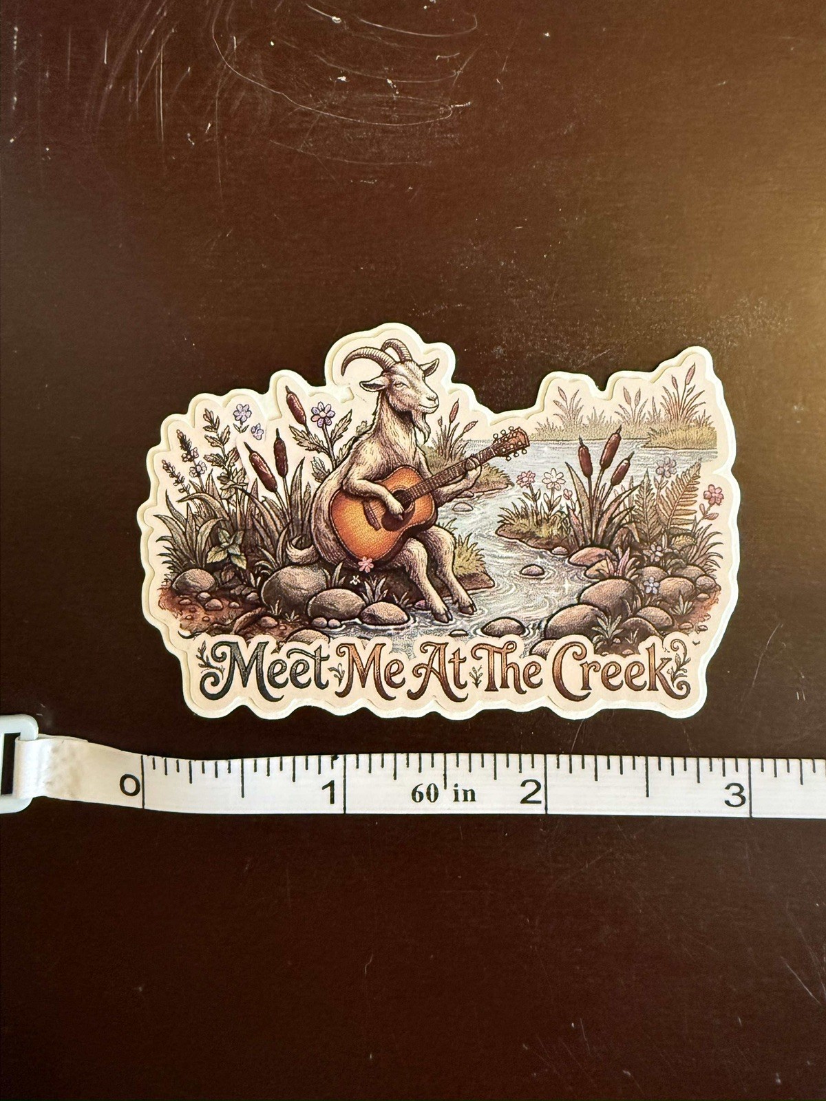 Meet Me At The Creek Goat Billy Strings BMFS Fan Art Vinyl Sticker