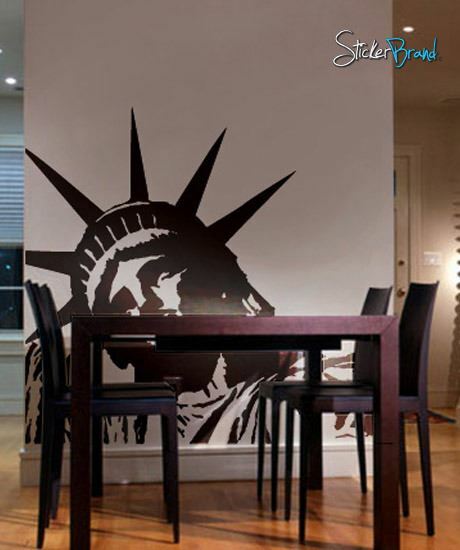 Statue of Liberty Vinyl Wall Decal Sticker. New York Theme Decor. NYC. #122