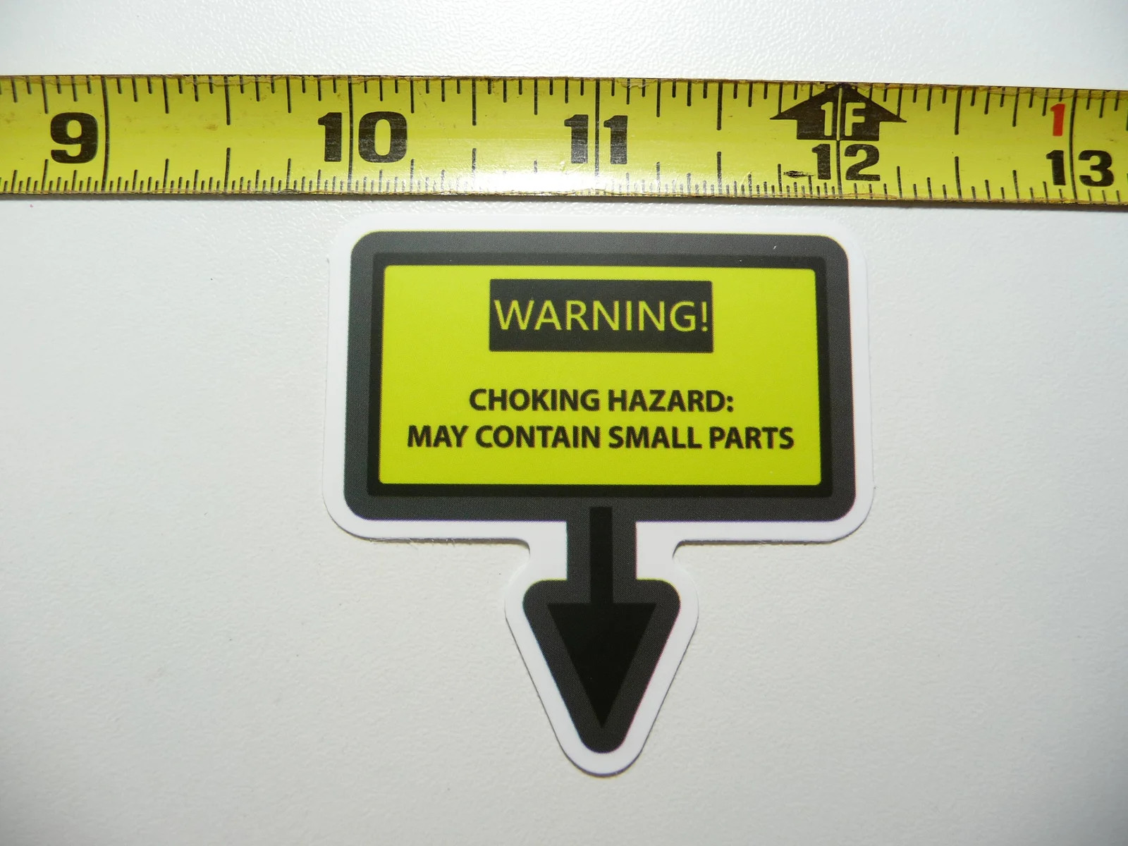 CAUTION DANGER CHOKING HAZARD PARTS SMALL STICKER DECAL FUN LITTLE SIGNS