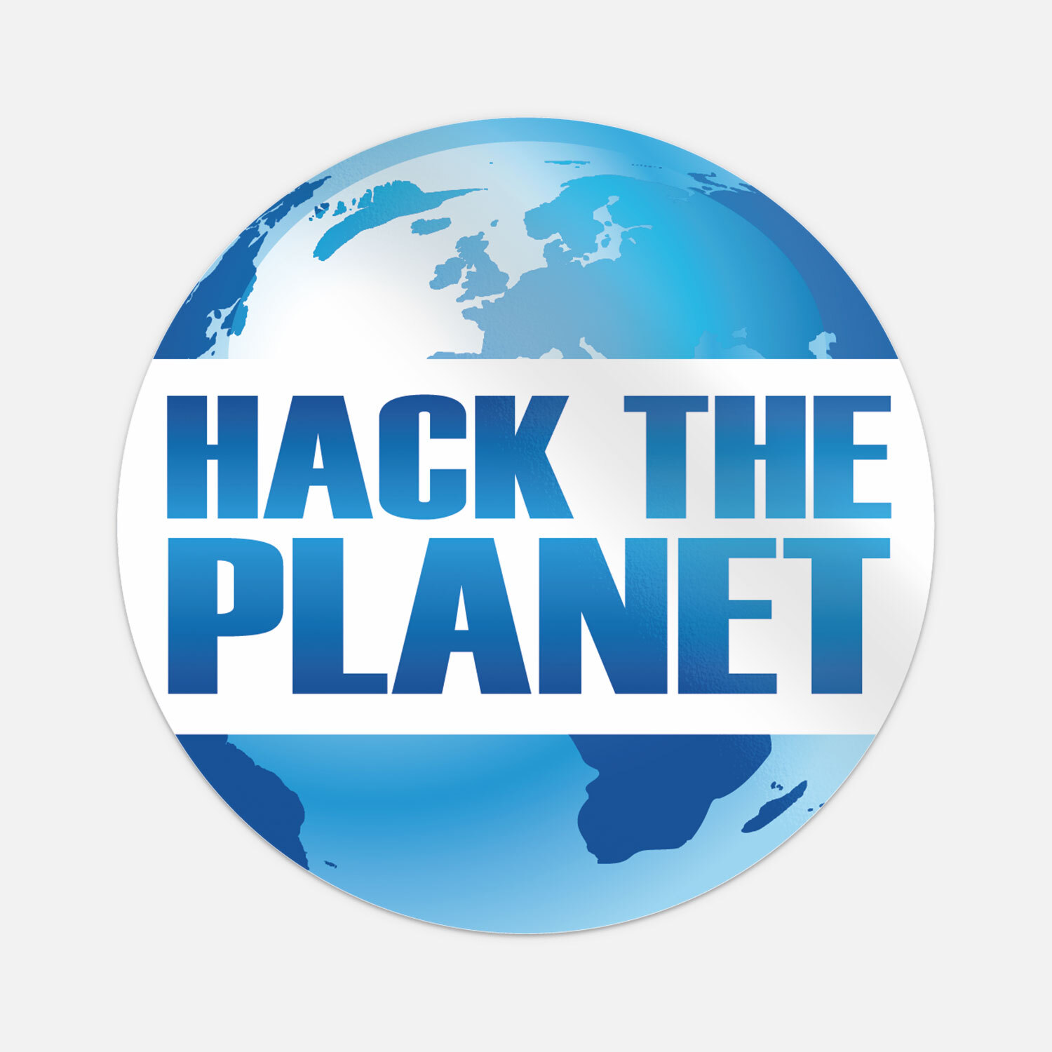 Hack The Planet Round Decal