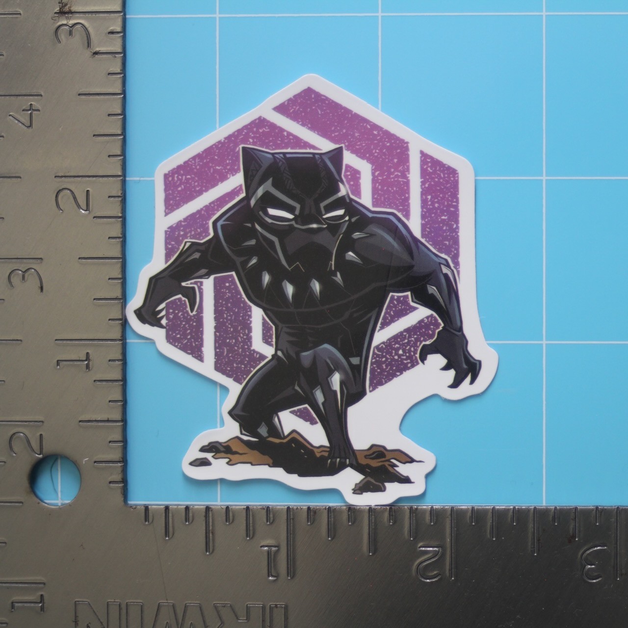 Marvel Universe Sticker (BLACK PANTHER) MCU Wakanda Superheroes, Gloss PVC Decal