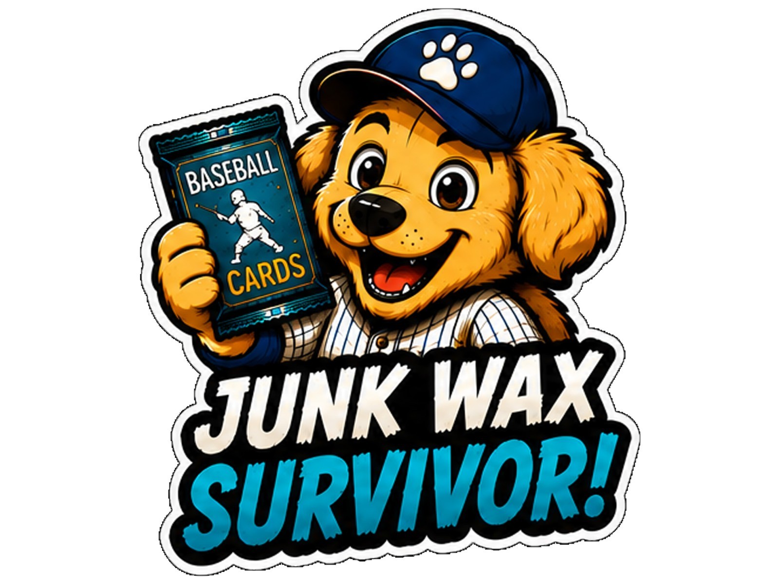 Pack Dog Decal Sticker Trading Card Pack Opening Sticker Car Window Bottle