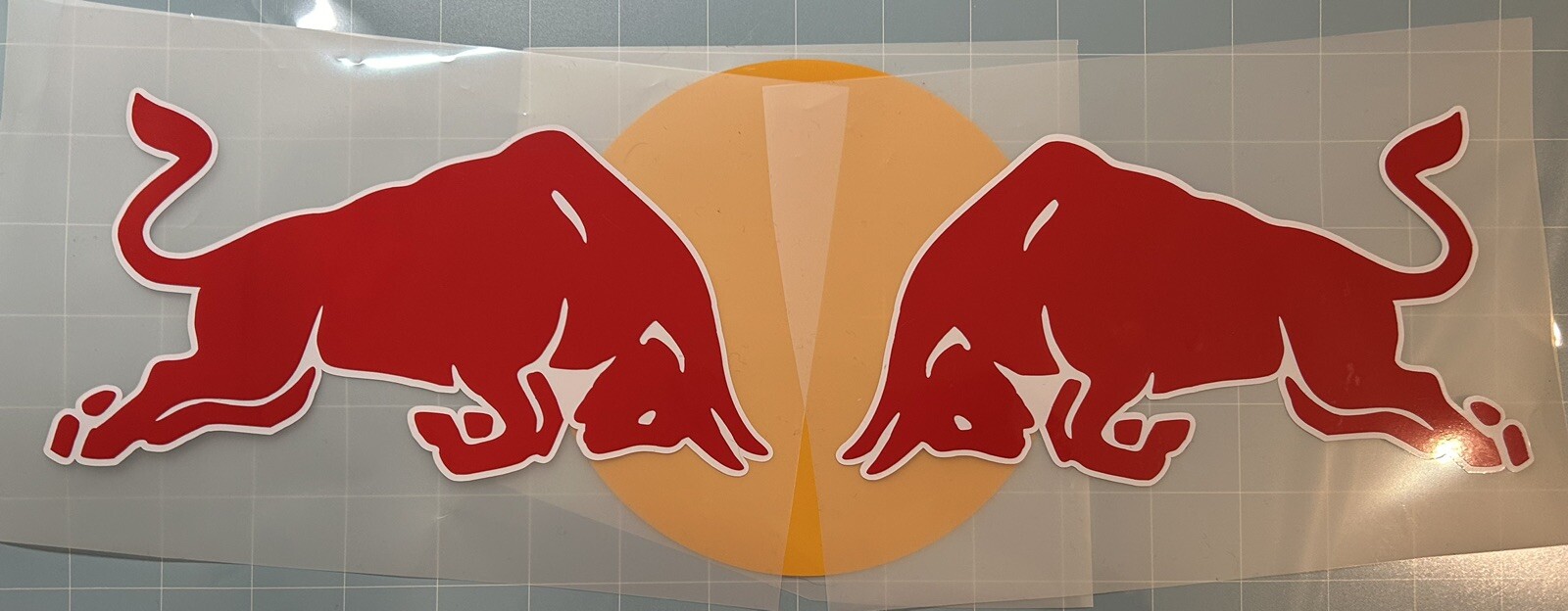 two bulls right and left vinyl Decals stickers motorcycle, cars