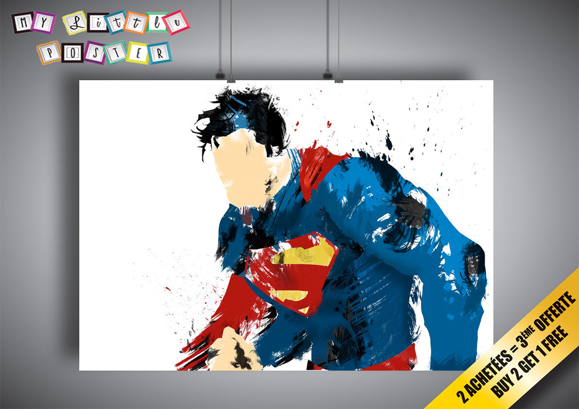 Superman Super Hero Pop Art Comics Art