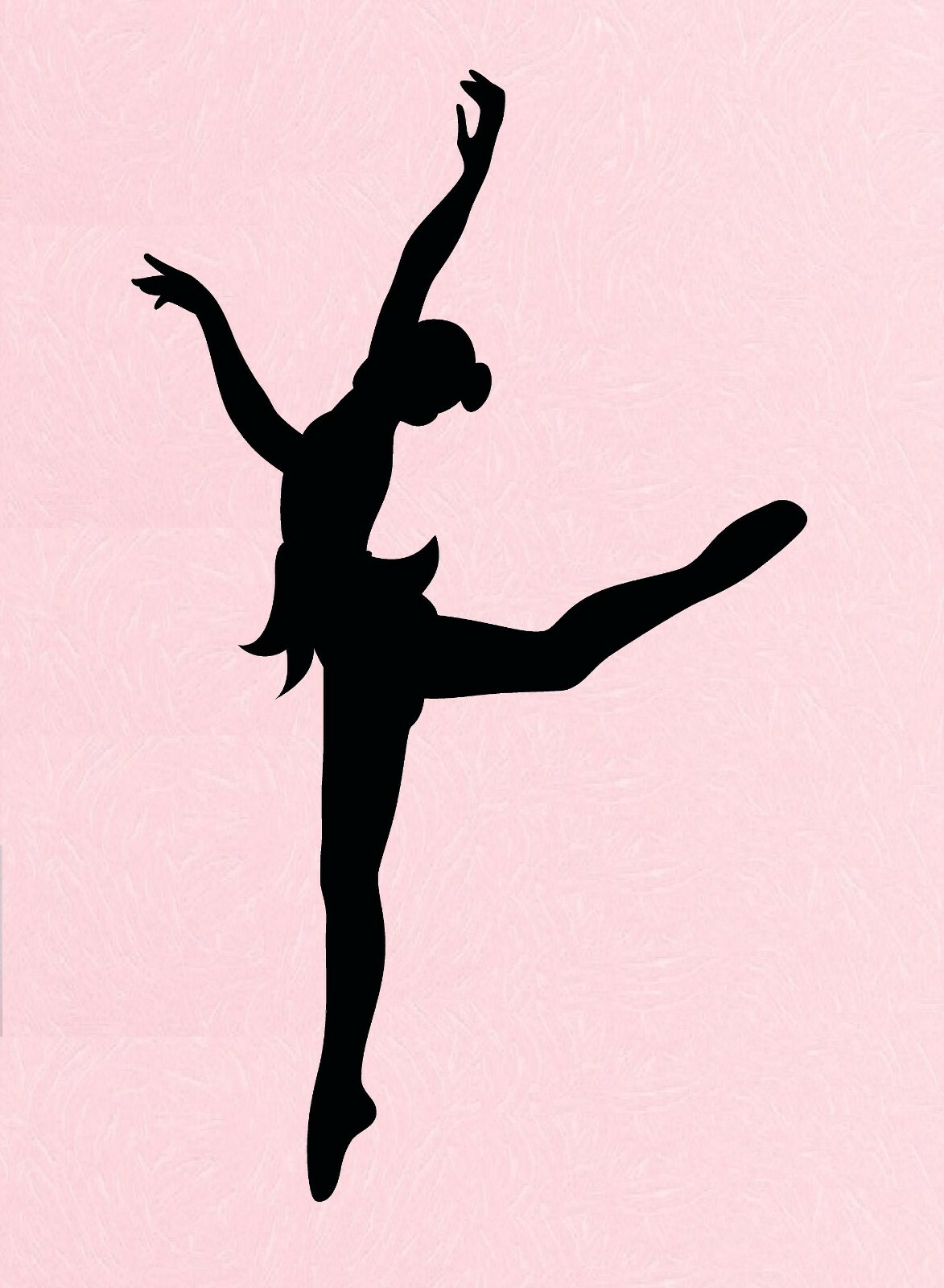 Ballet Dancer #2 Vinyl Decal Home Décor 20" x 40"