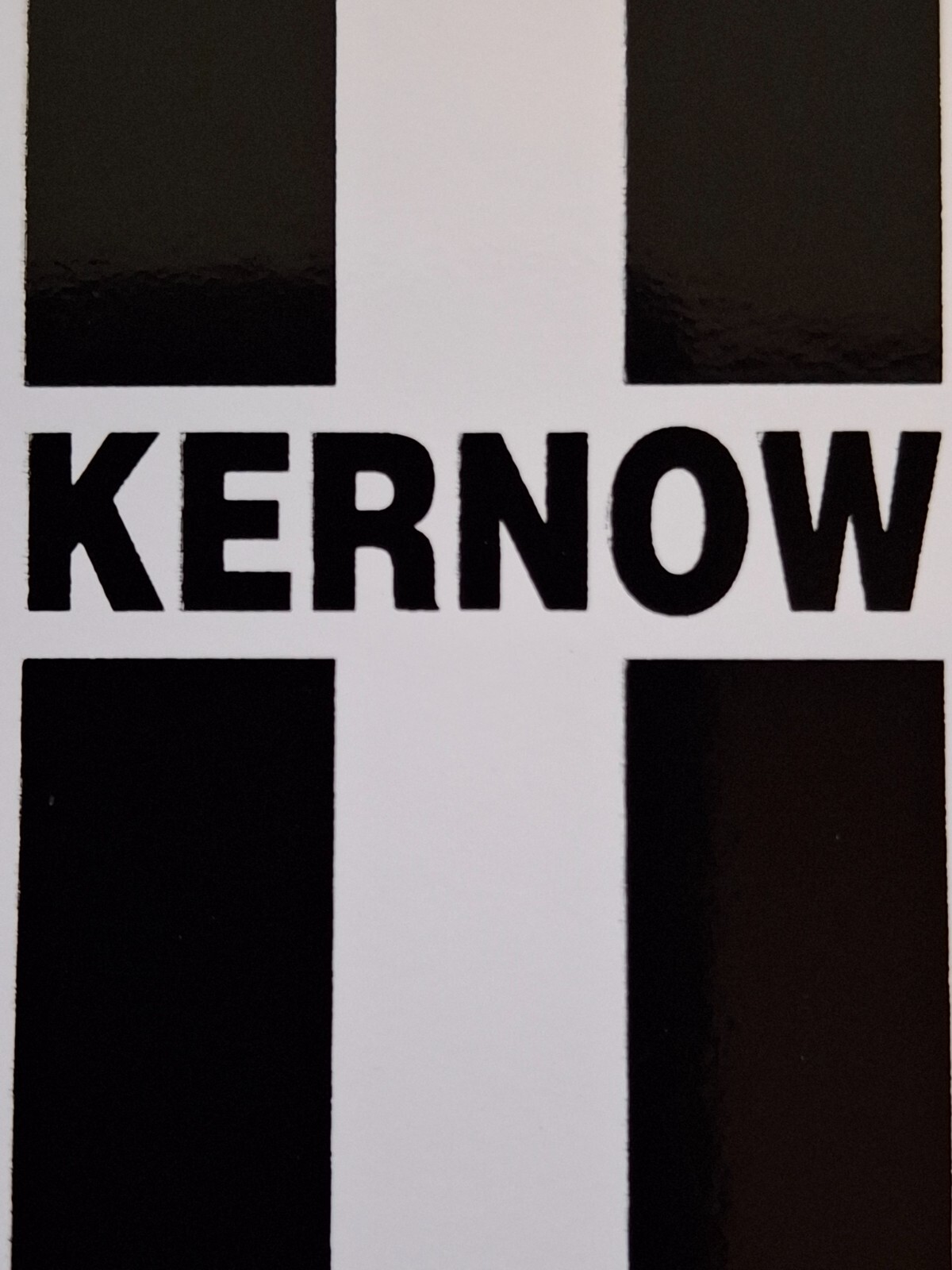 Cornwall County Kernow UK Flag Number Plate Sticker – External Car Sticker