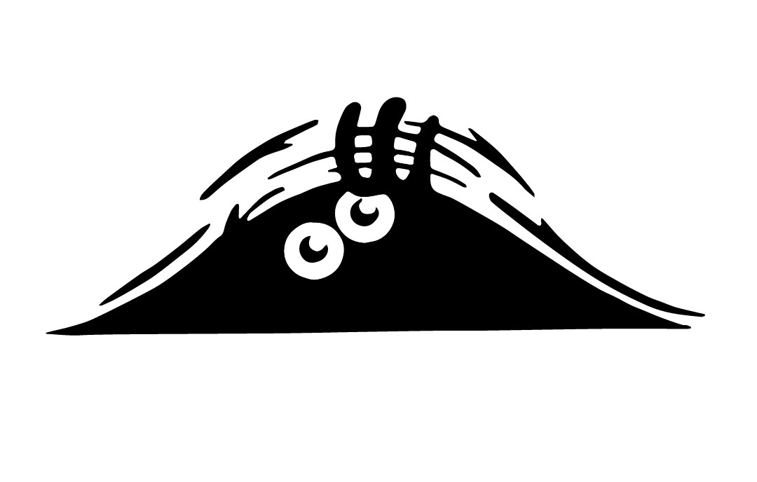 PEEK A BOO vinyl decal. Car, Truck, Window, Wall, Mirror, Bumper, Laptop, Yeti