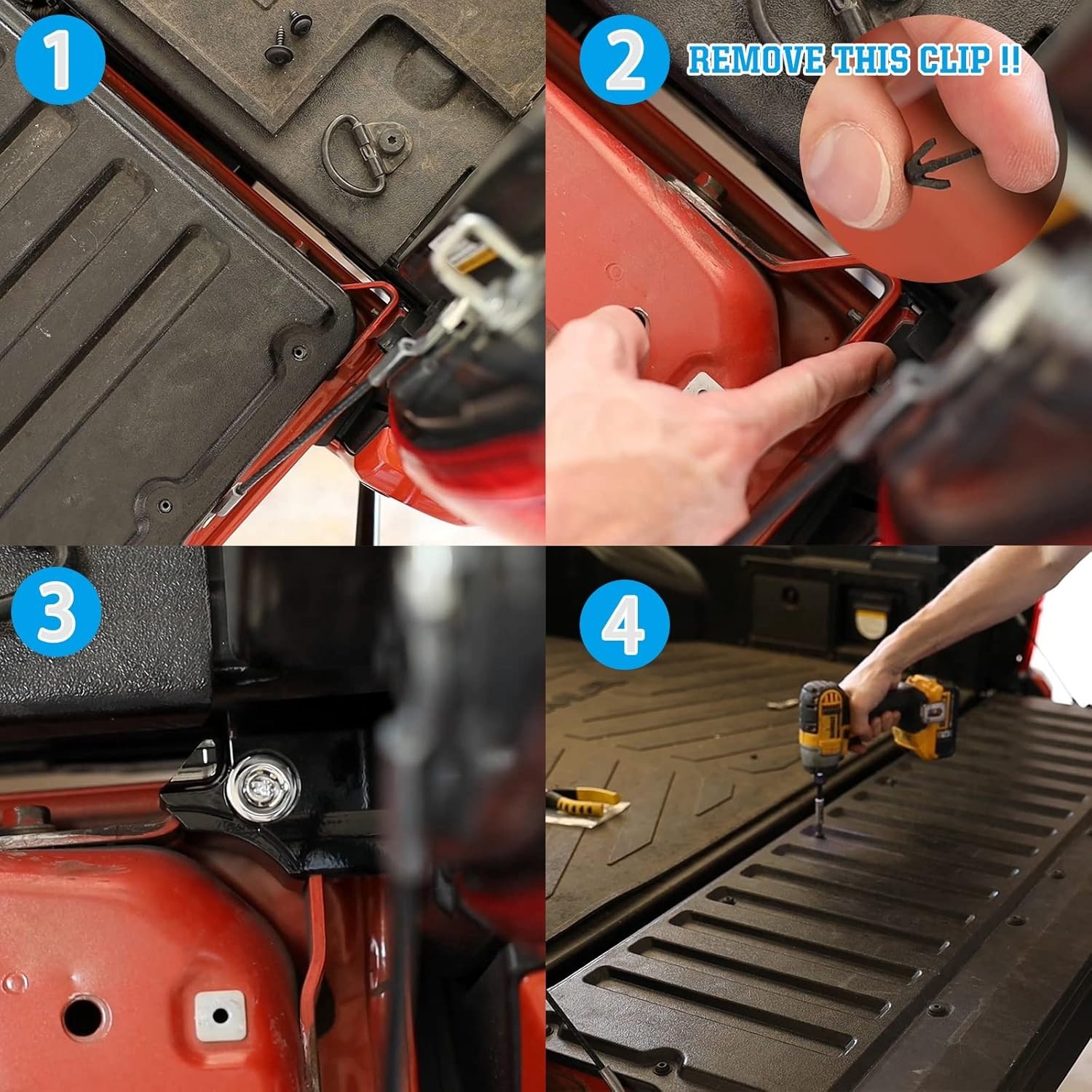 Tailgate Anti-Theft Lock Compatible for Toyota Tacoma 2016-2023 Truck Bed Tai…