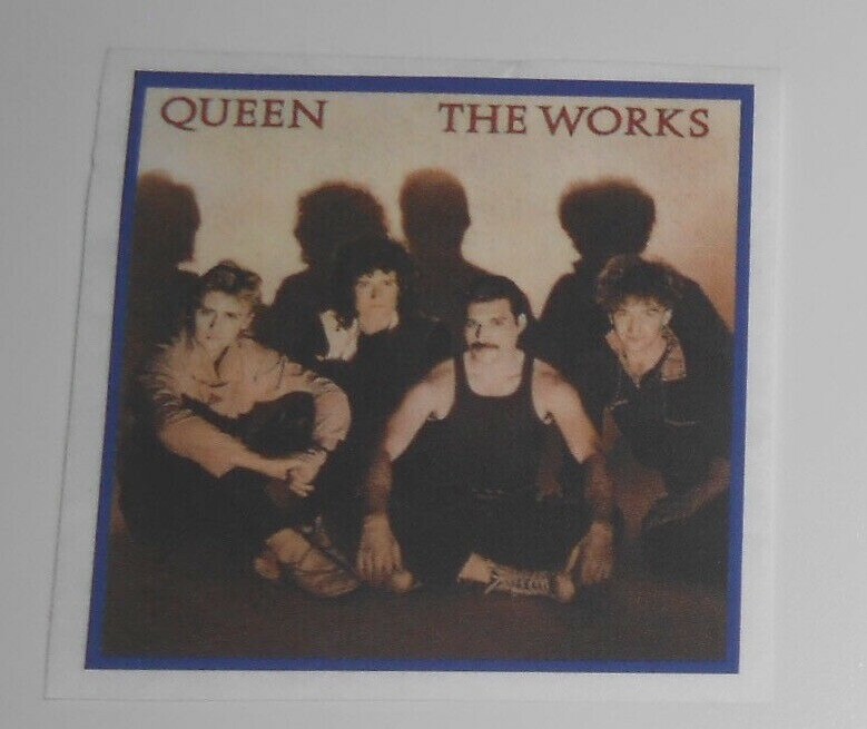 Queen The Works Small Sticker (square) 1.5×1.5 Freddie Mercury