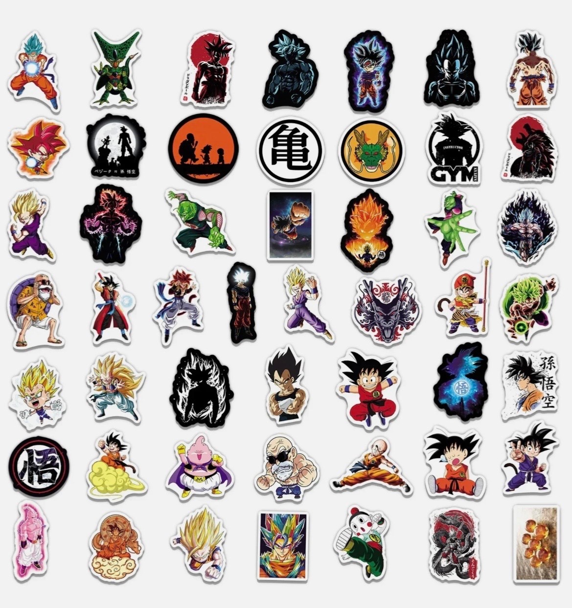 Dragon Ball Z DBZ Stickers – anime animation Goku Gohan