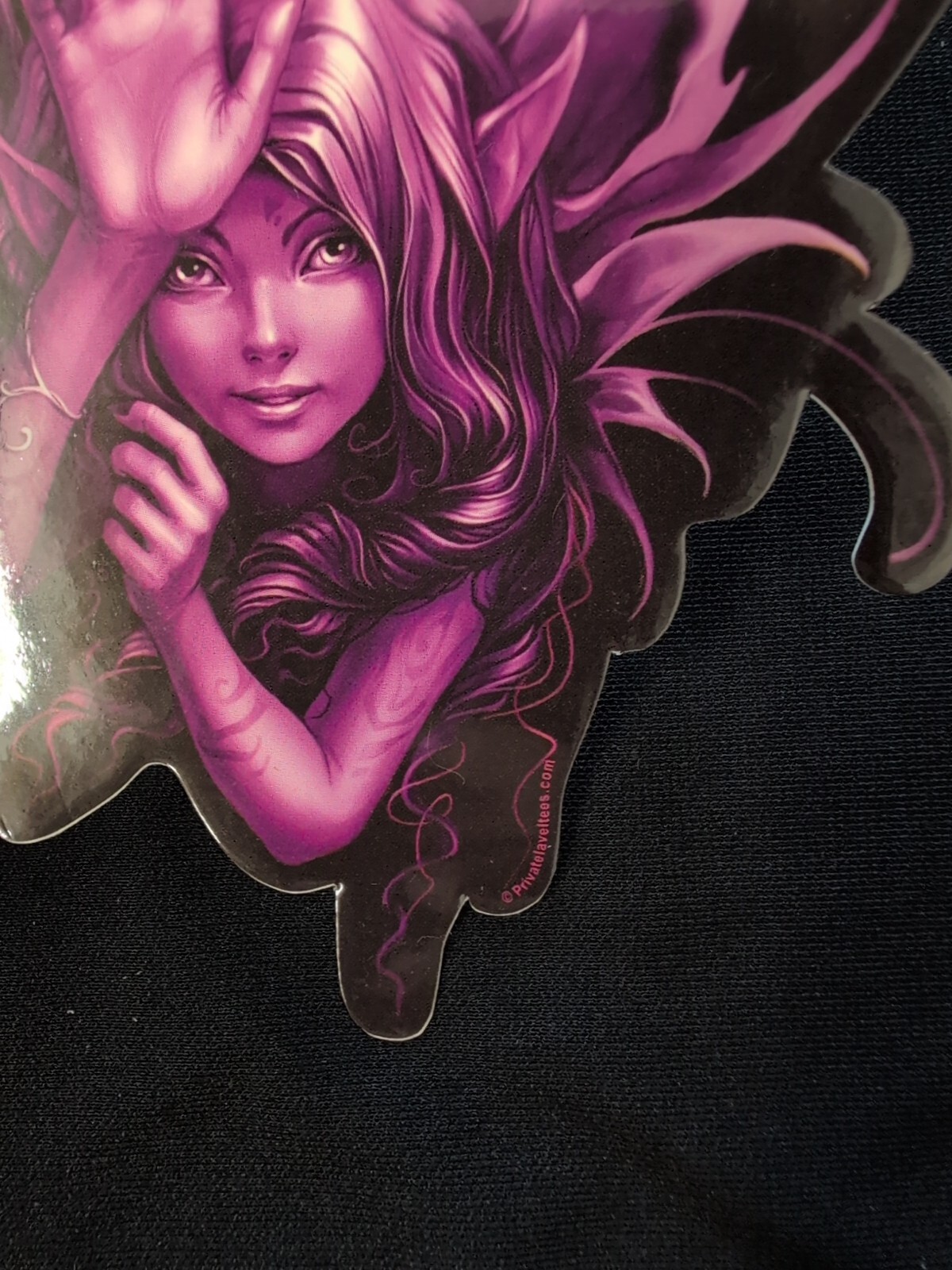 Purple Butterfly Rose Garden Fairy Bumper Sticker Vinyl Decal 4”x 4.5”