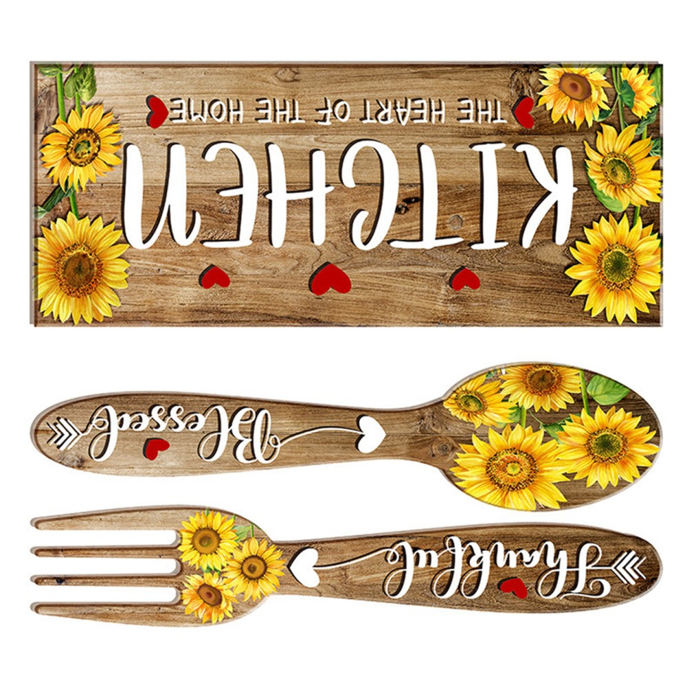 Sunflower Kitchen Wall Stickers Self-Adhesive Wall Stickers for Bedroom Study
