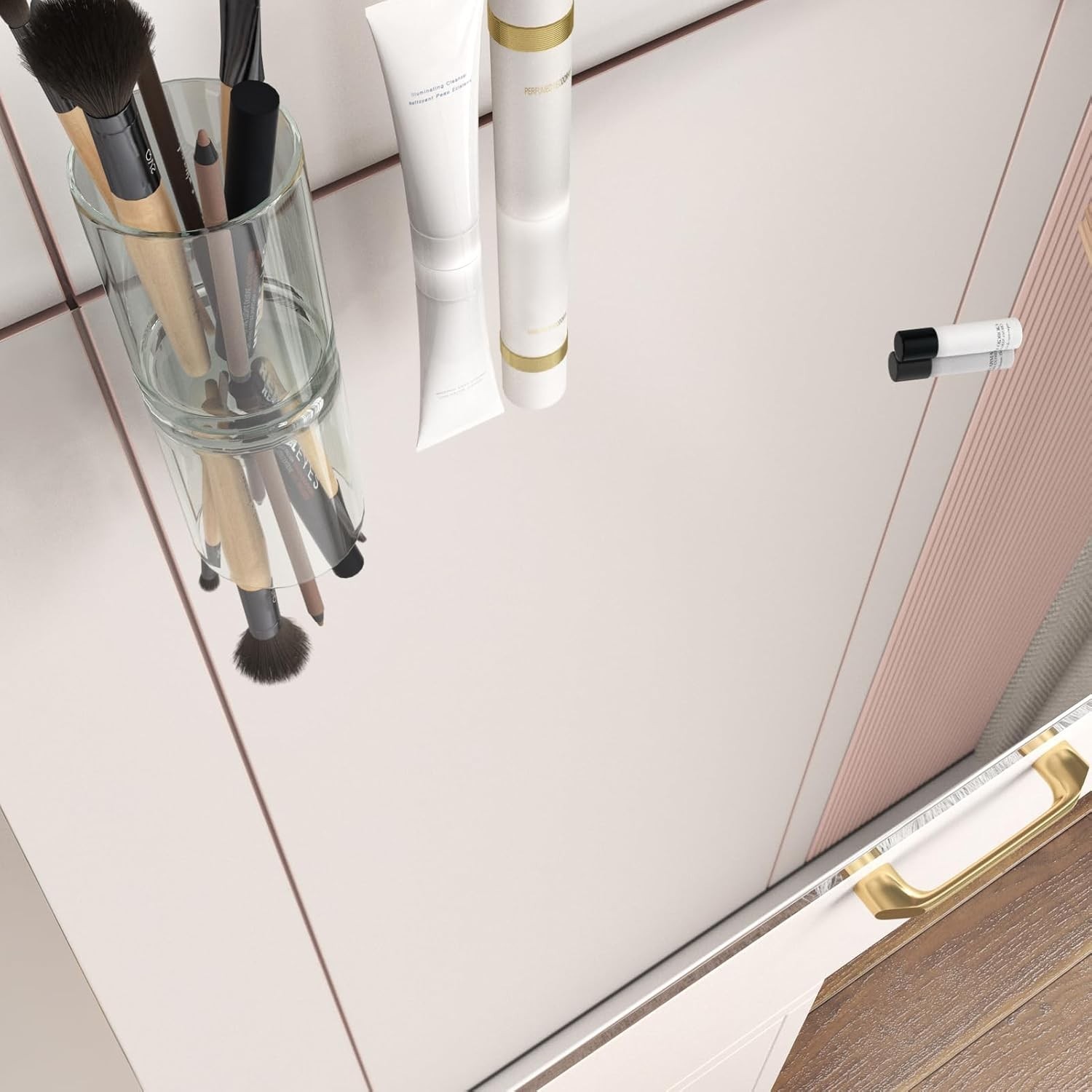 Mirror Stickers for Wall Flexible Silver Mirror Wallpaper Peel and Stick | Self