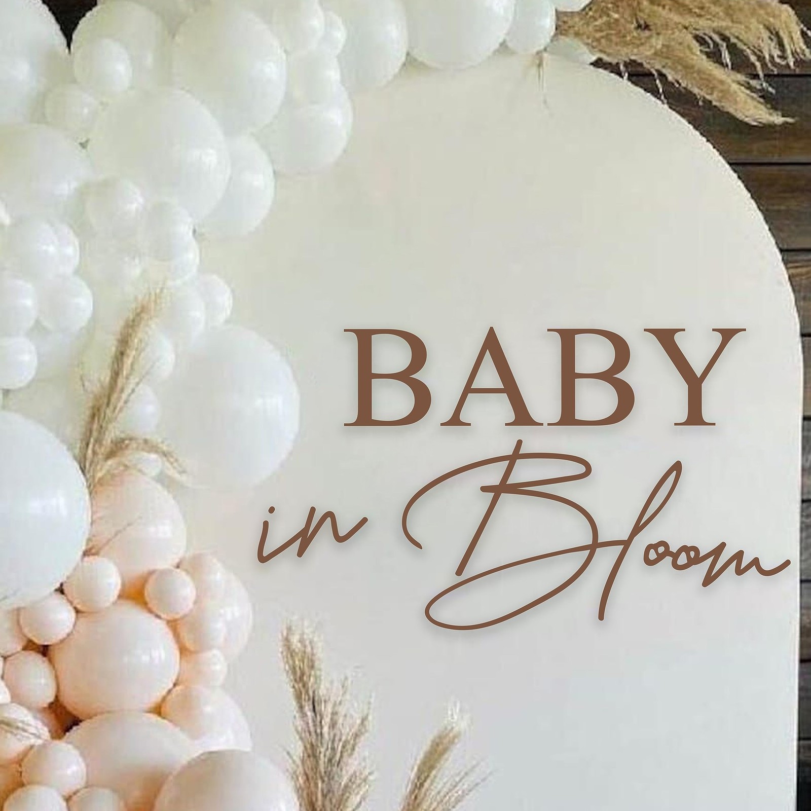 Baby in Bloom Decal Sign – Girl or Boy Baby Shower Decal,Gender Reveal Sign D…
