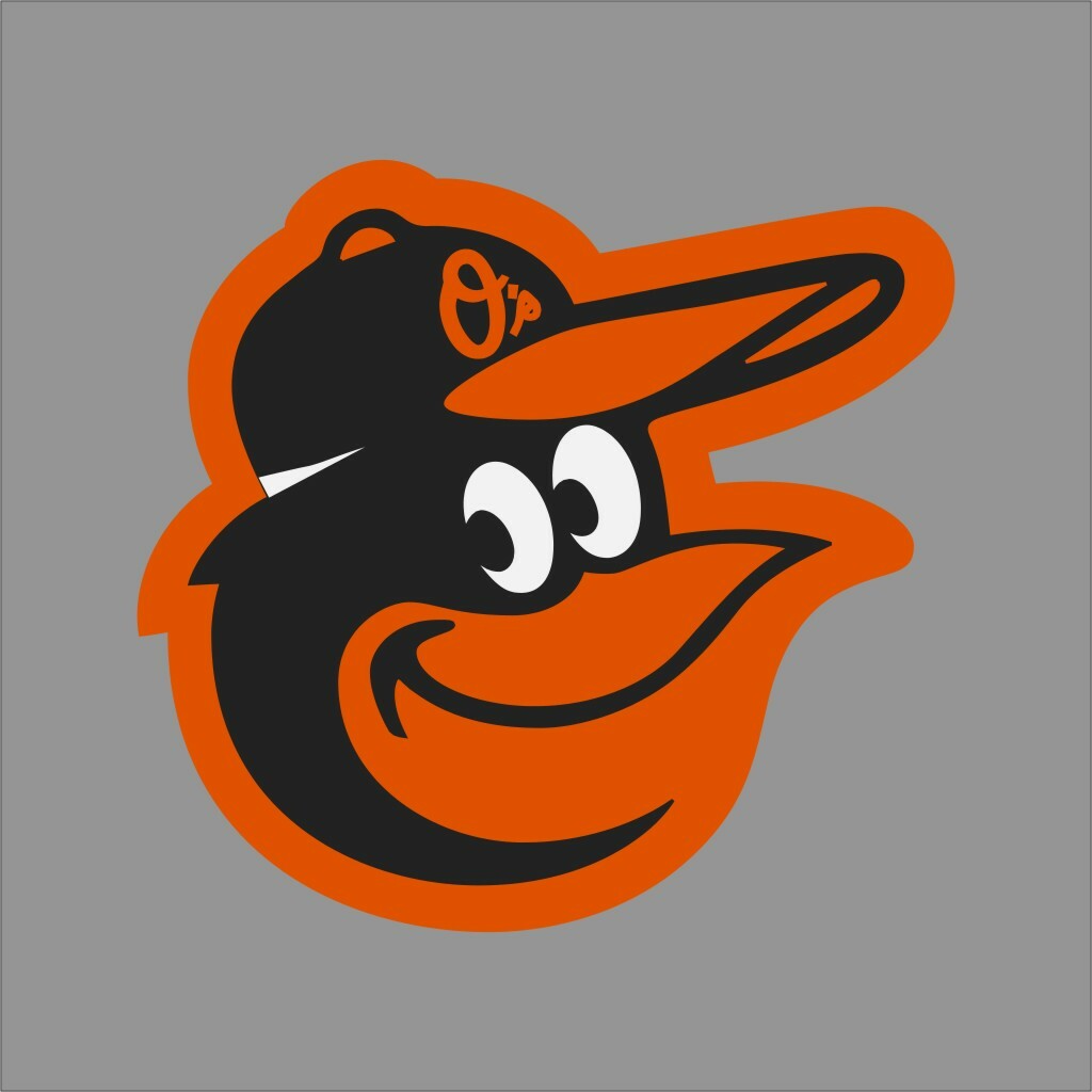 Baltimore Orioles #4 MLB Team Pro Sports Vinyl Sticker Decal Car Window Wall
