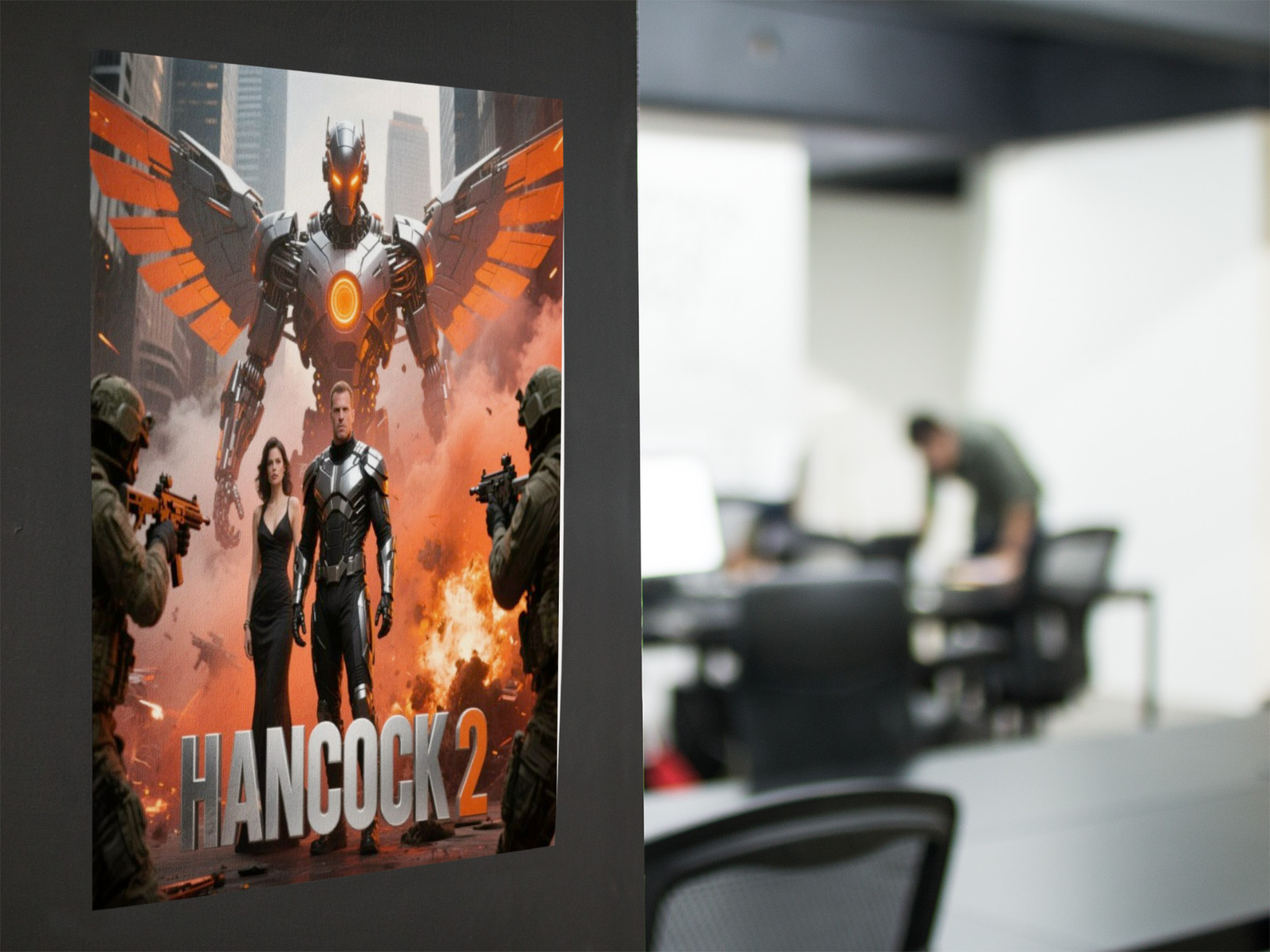 HANCOCK 2 Movie Wall Vinyl Decal Poster Print (Removable Adhesive)
