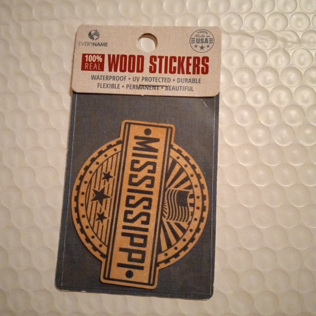 Flexible Wood Sticker Adheres To Flat Or Curved Smooth Surface Waterproof
