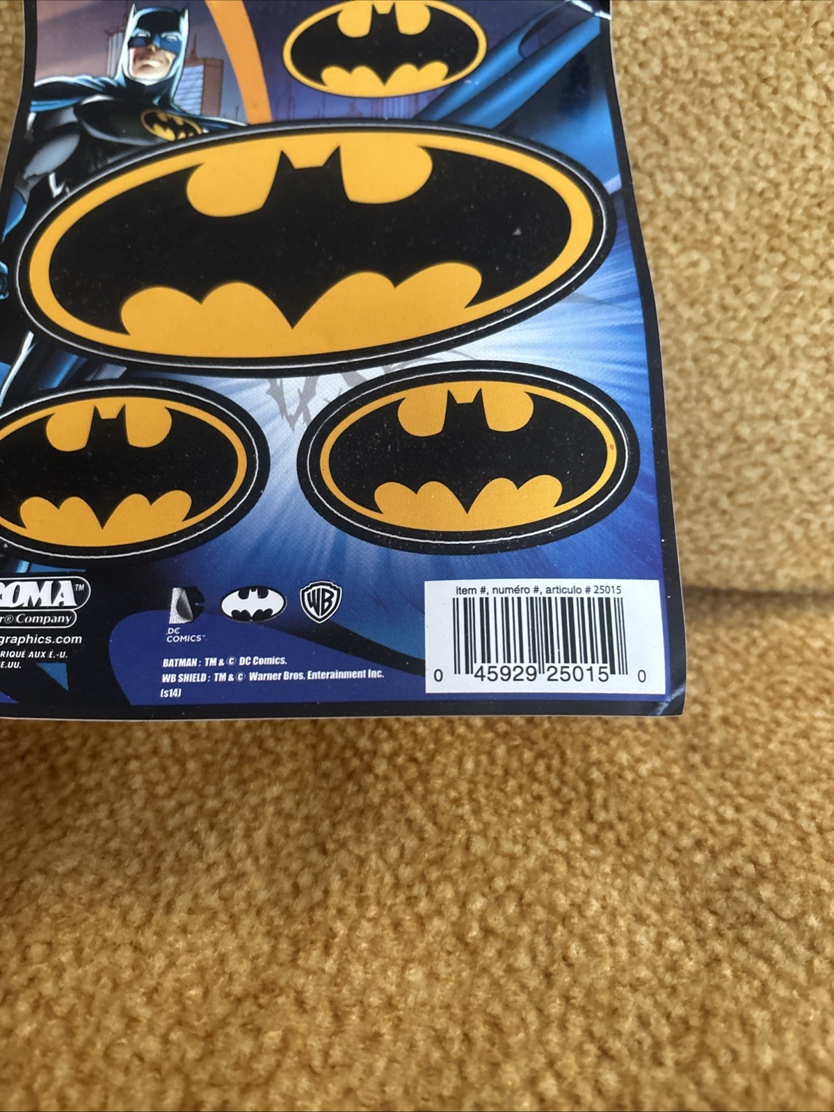 DC Comics Batman Logo Car Emblem 3-Pack Multi-Color