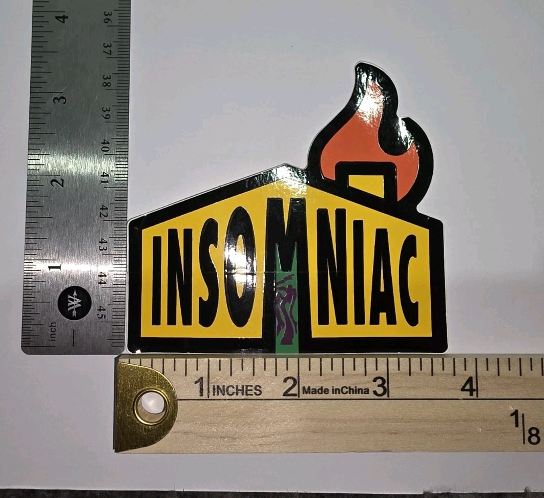 EDC Insomniac Flame House Yellow Orange Green Purple Vinyl Sticker Music Decal