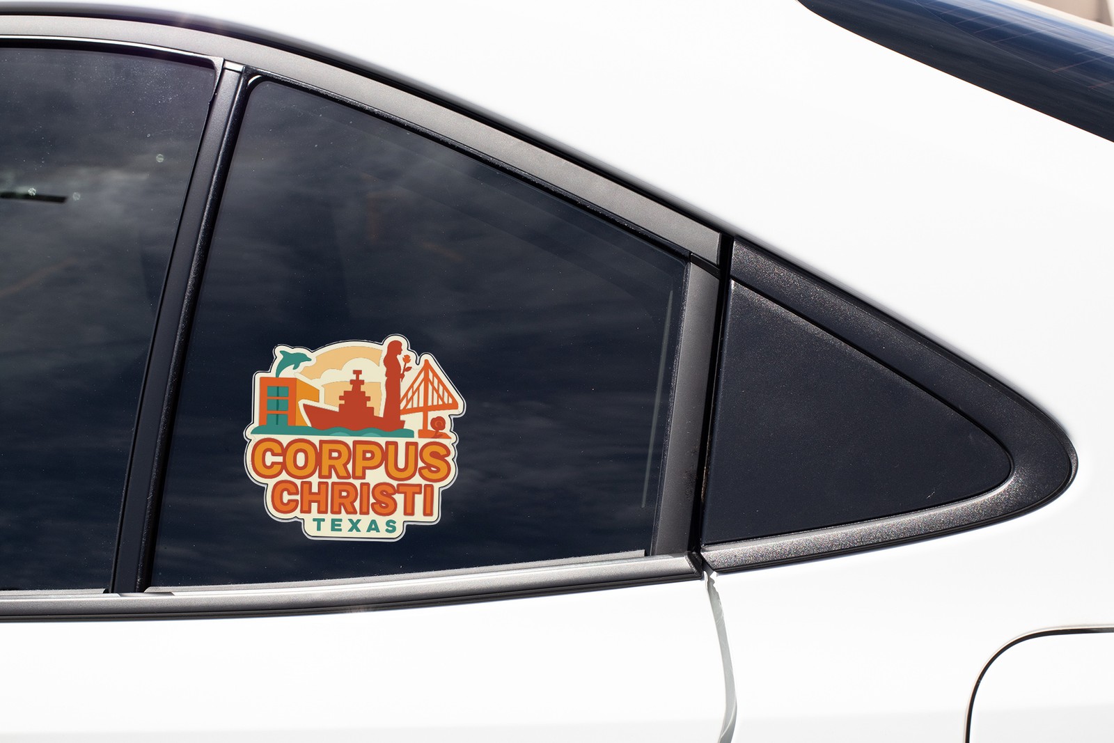 Corpus Christi Texas Sticker Decal Vinyl Die-Cut City Skyline Landmark Design
