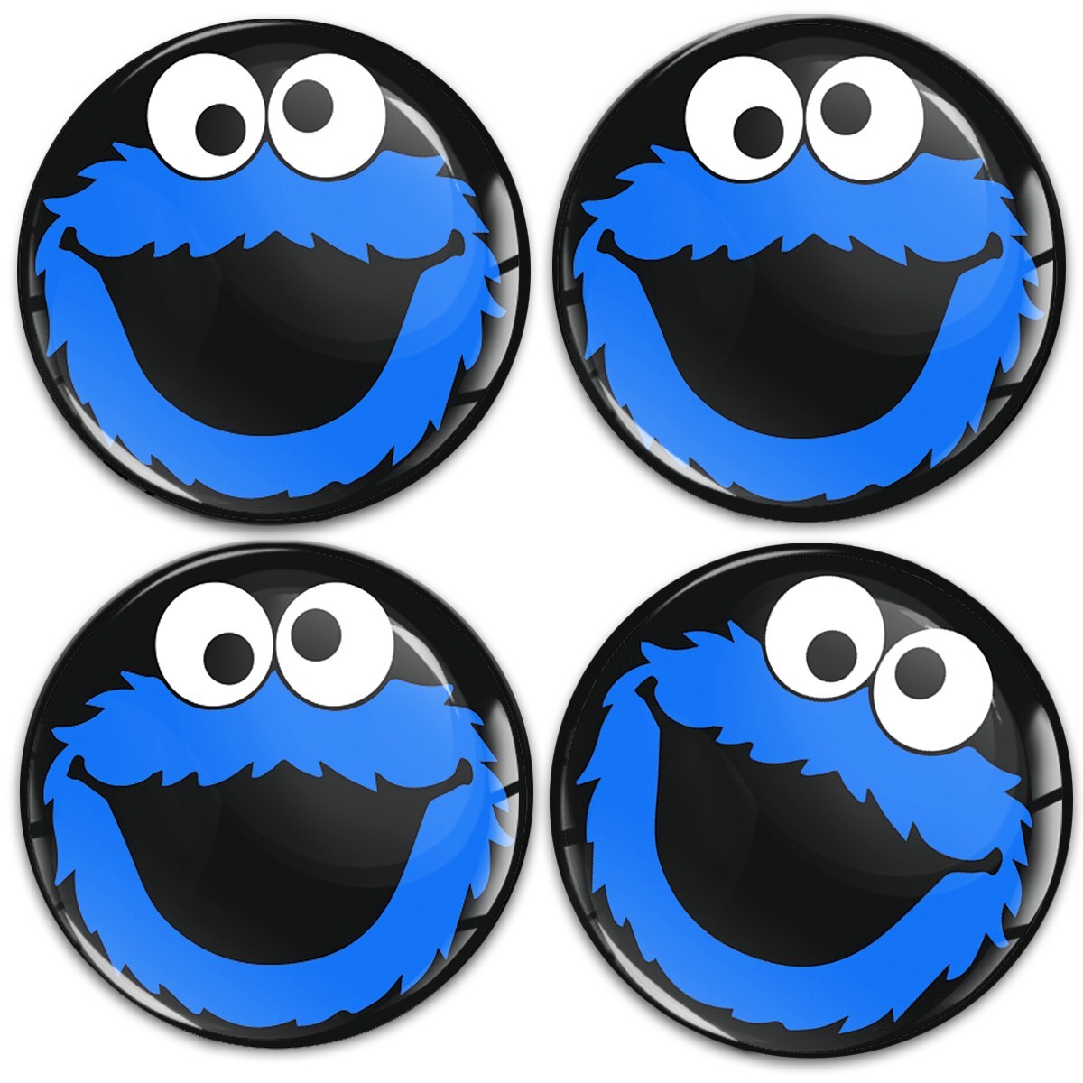 3D Domed Wheel Center Stickers – Centre Cap Gel Decals – Made in EU | A 58 X