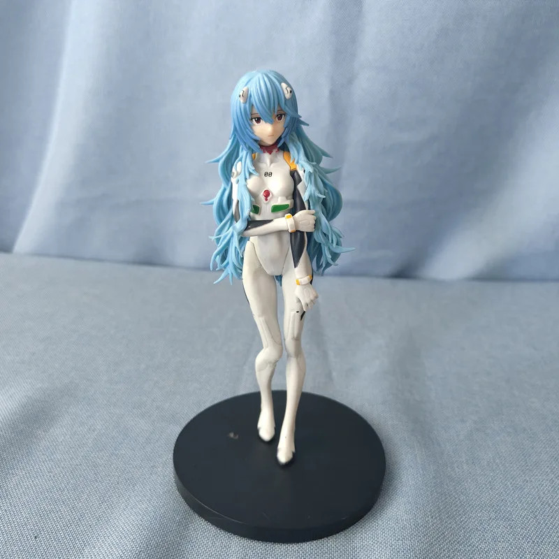 Kawaii Rei Ayanami Anime Figure 7in – Cute Evangelion PVC Doll Toy – Xmas Gift