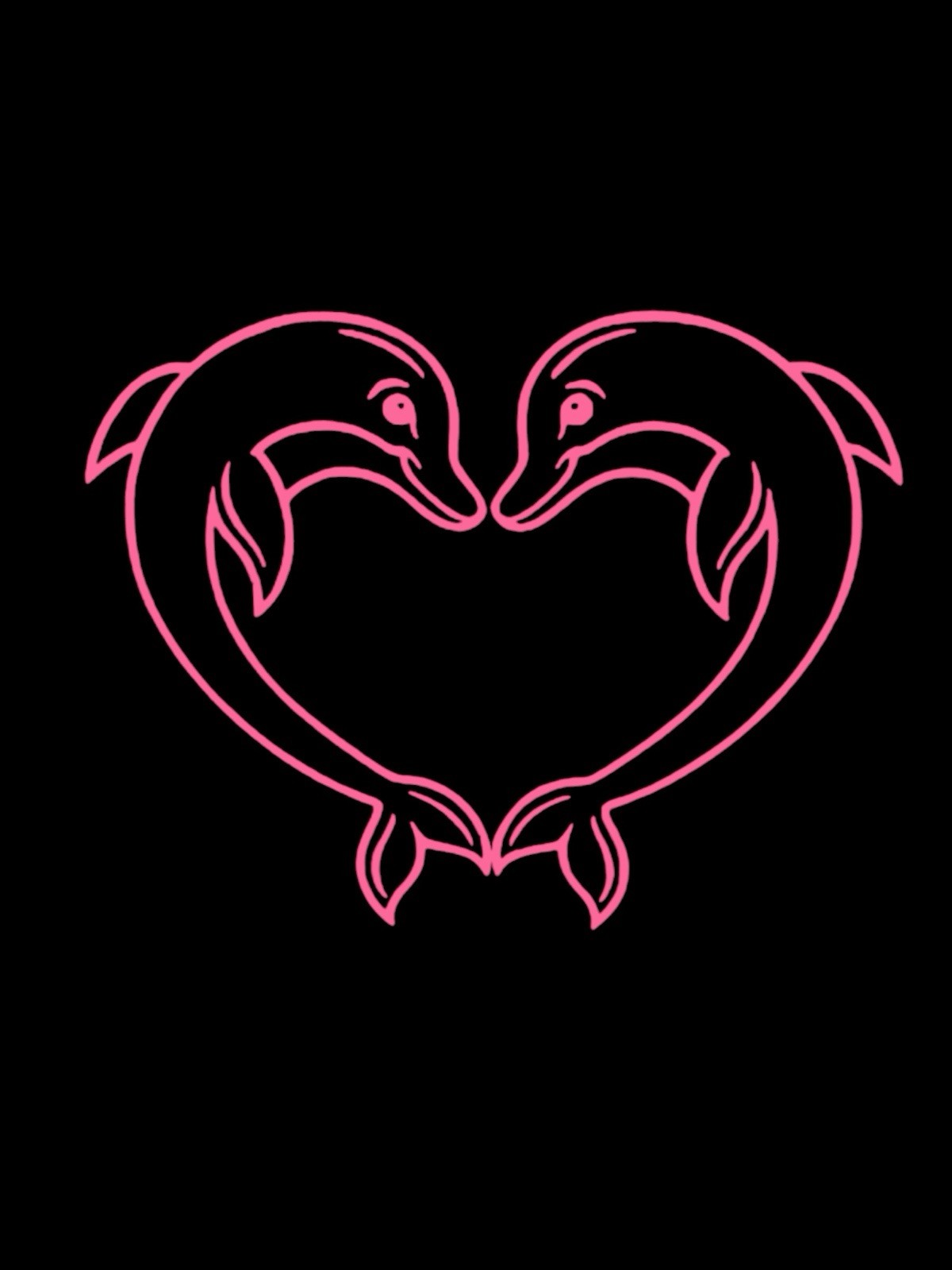 Dolphin love heart Decal for car Windows Laptops most Smooth Surfaces