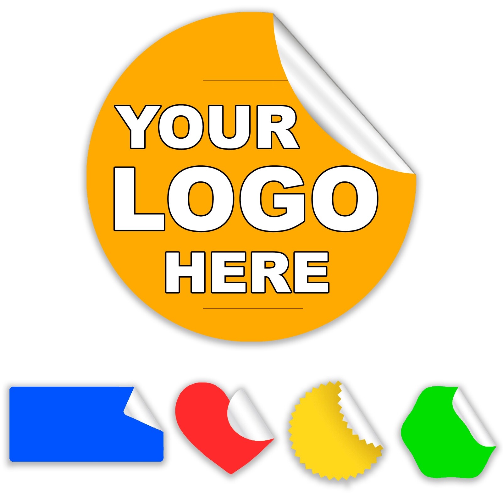 Custom Logo Stickers – Waterproof Vinyl – Product Labels – Sticker Decal Bulk