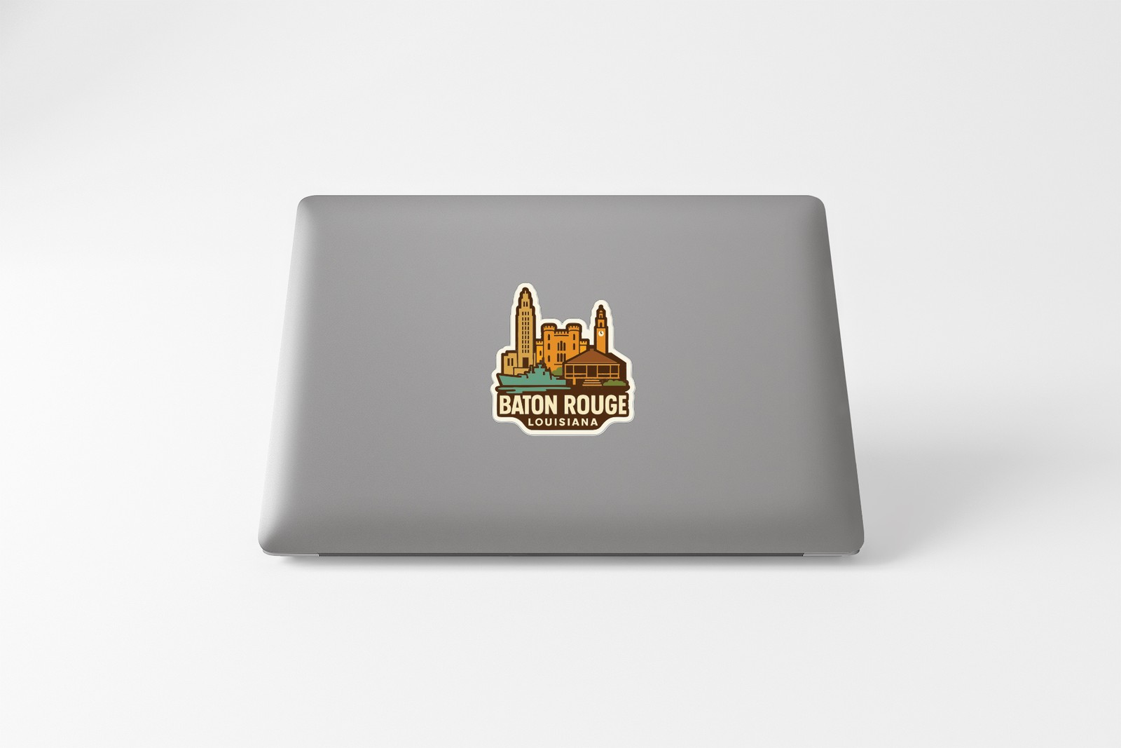 Baton Rouge Louisiana Sticker Decal Vinyl Die-Cut City Skyline Landmark Design