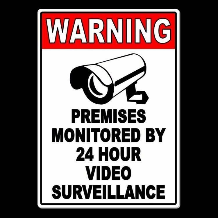 Property protected by video surveillance warning security camera Sign / Decal