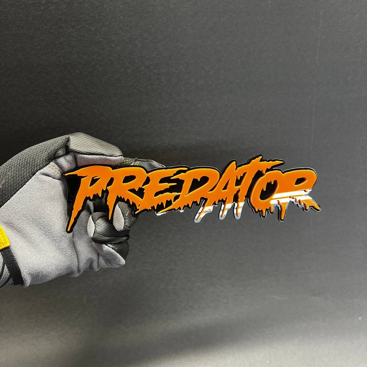 1PC PREDATOR Custom 3D Text Car Badge Fender Emblem Tailgate Toolbox Decal