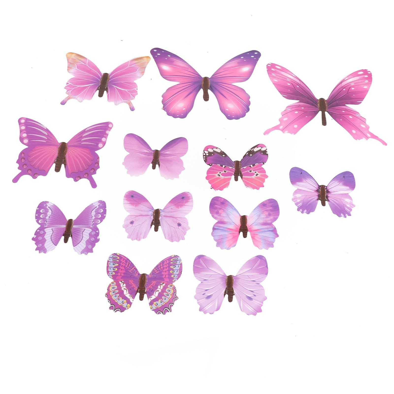 3D Stickers Three-dimensional Luminous Simulation Butterfly Luminous Sticker/PVC