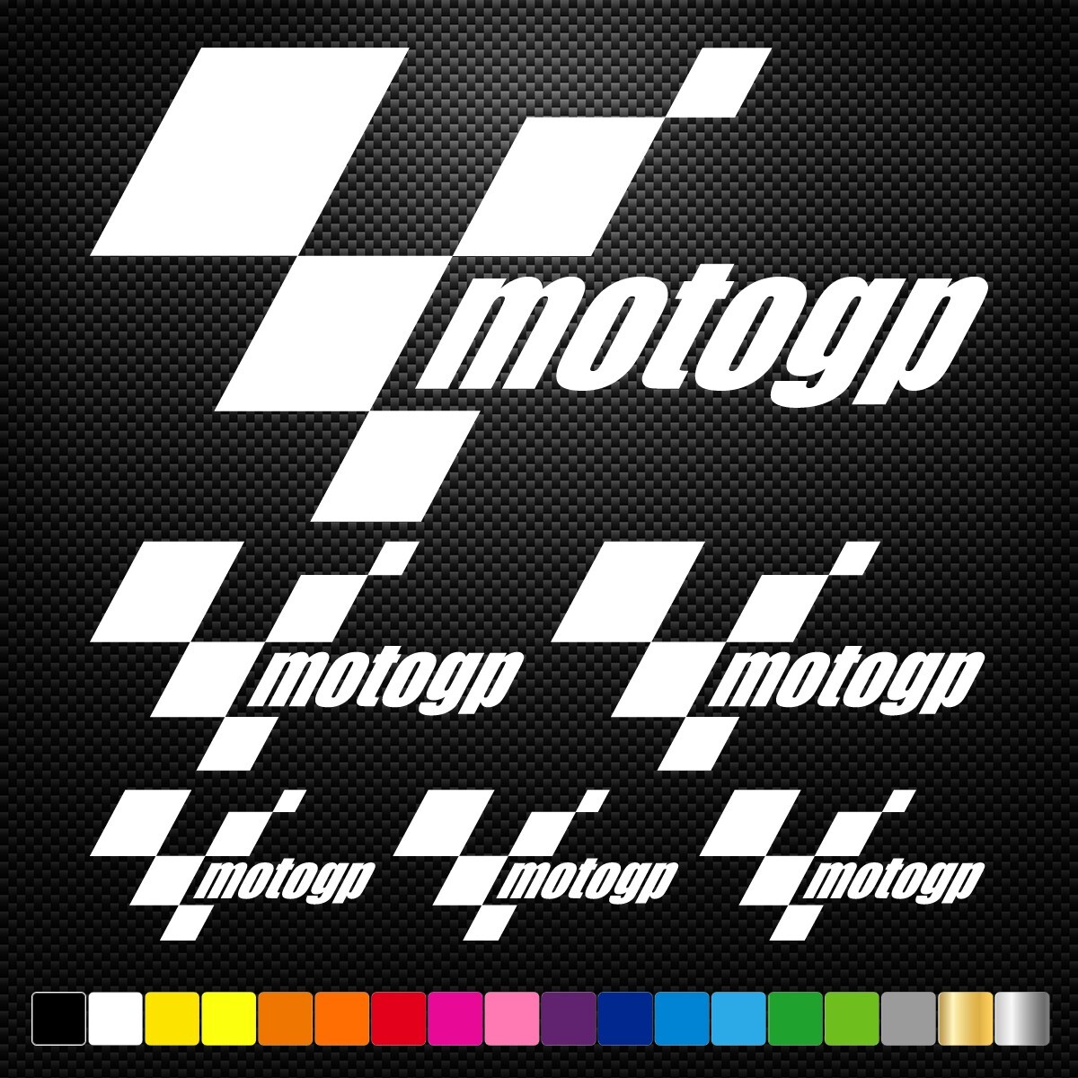 MOTOGP – 6 Decals Stickers Sponsors Car Bike Motorcycle Motocross MX MOTO GP