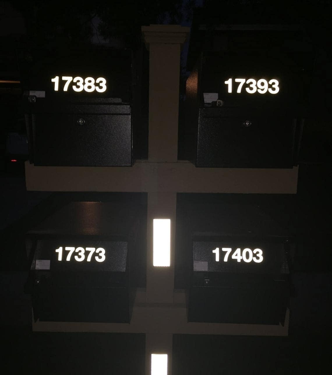 Reflective Mailbox Number Stickers – 3" & 4" for Indoor/Outdoor Décor